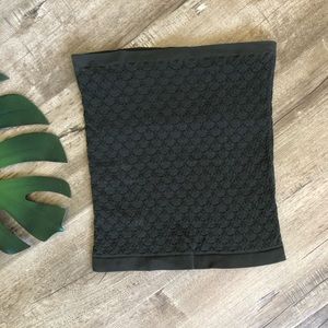 Free People Green Honey Textured Tube Top